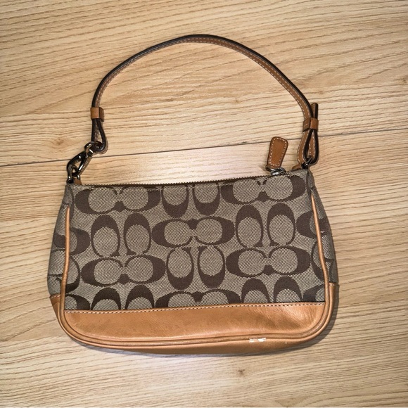 Coach Handbags - Coach Signature Canvas Shoulder Bag